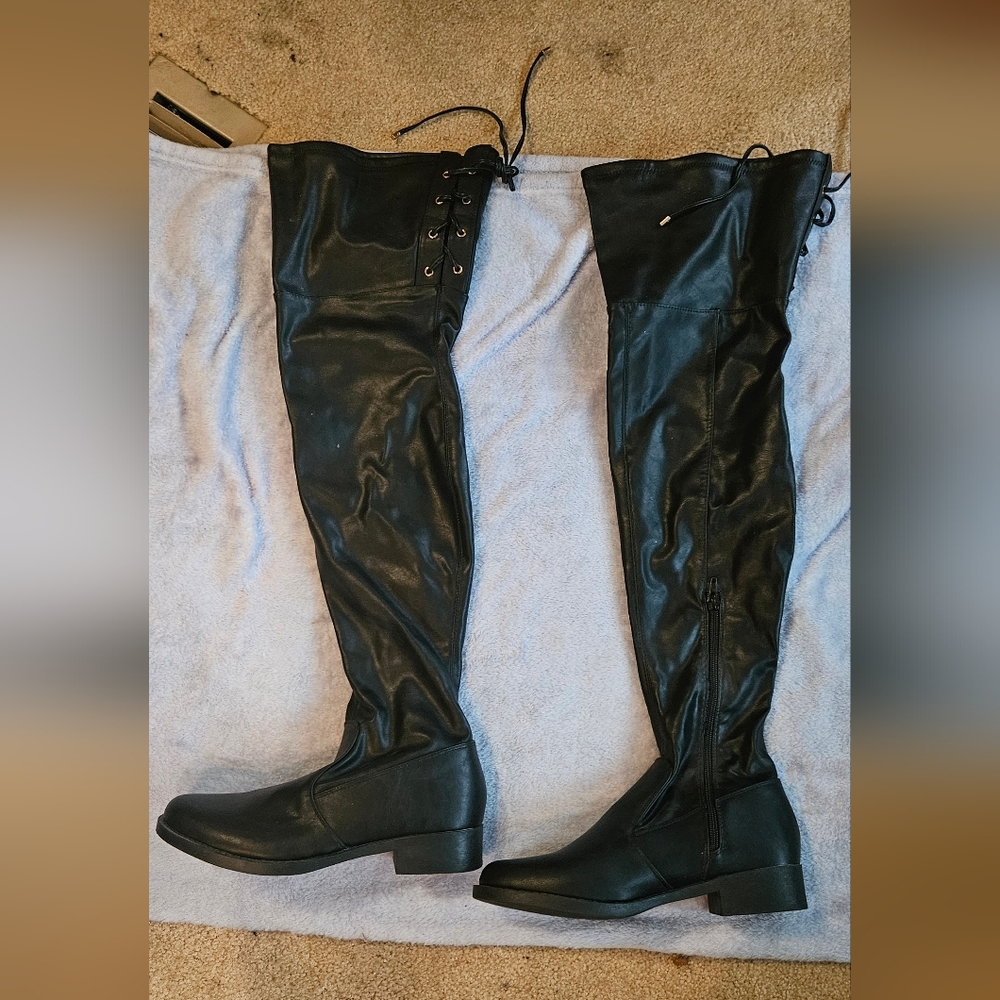 Elegant Black Over-the-Knee Women's Boots